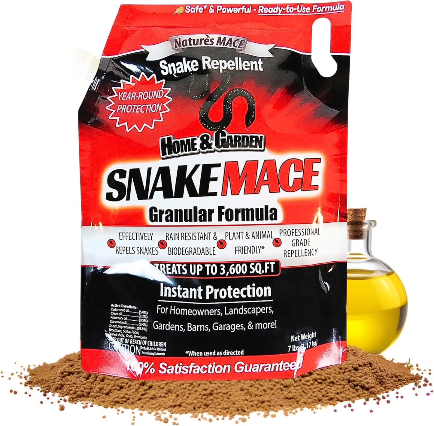 Natures Mace Snake MACE Repellent Granules for Yard and Garden