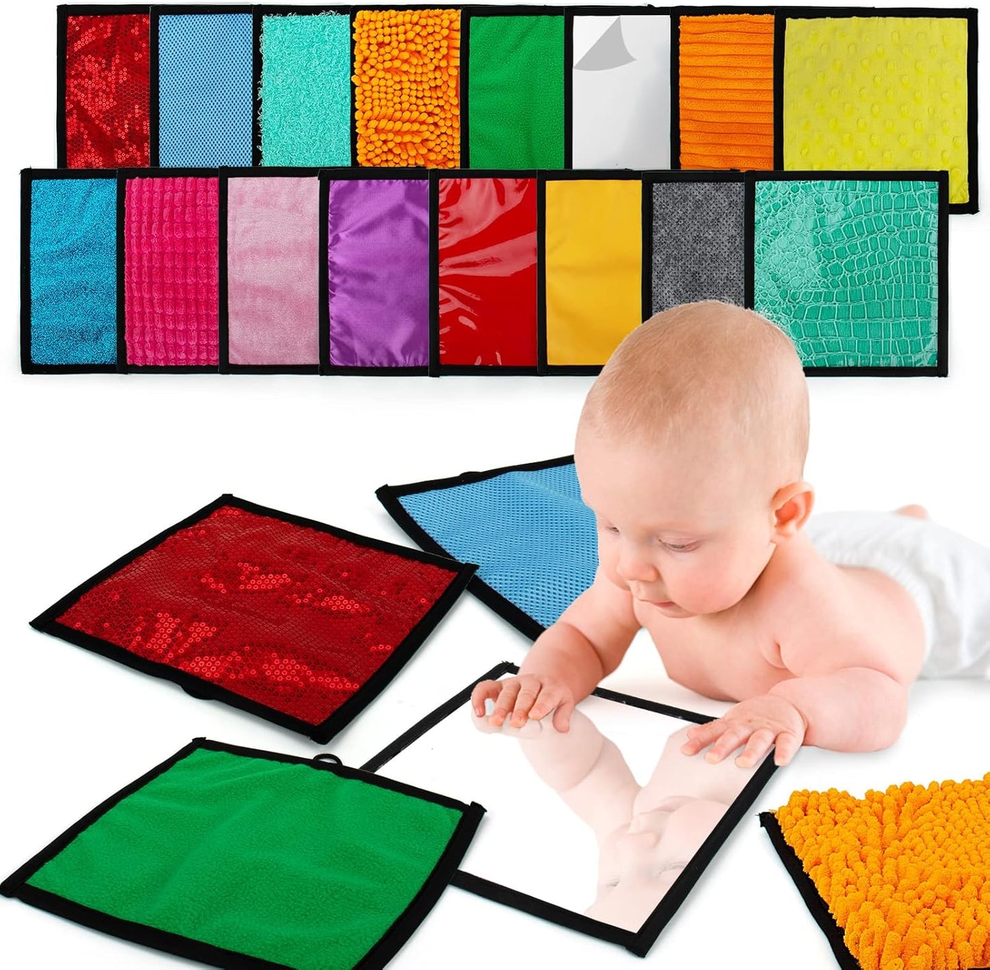 16 Set Sensory Mini Mats for Autistic Children - Fidgeting Fun