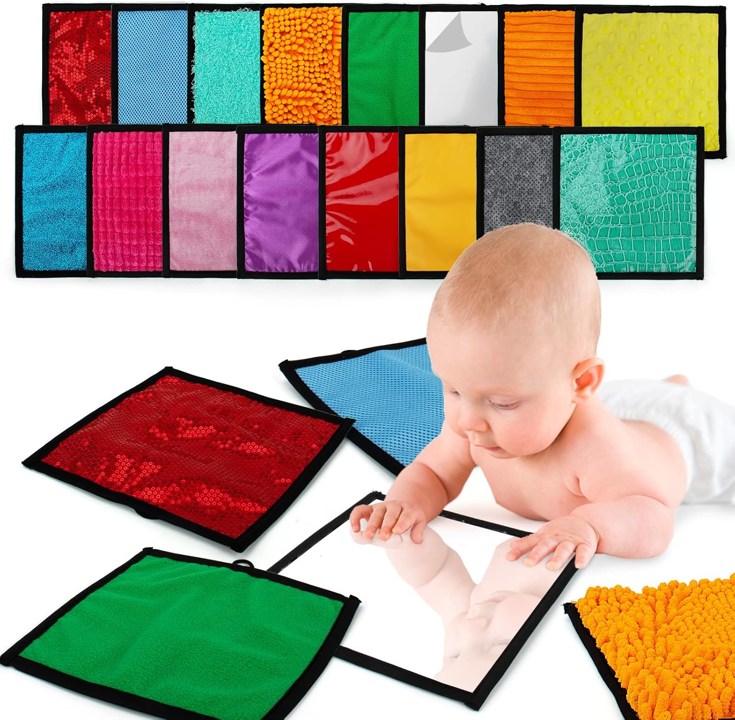 16 Set Sensory Mini Mats for Autistic Children - Fidgeting Fun