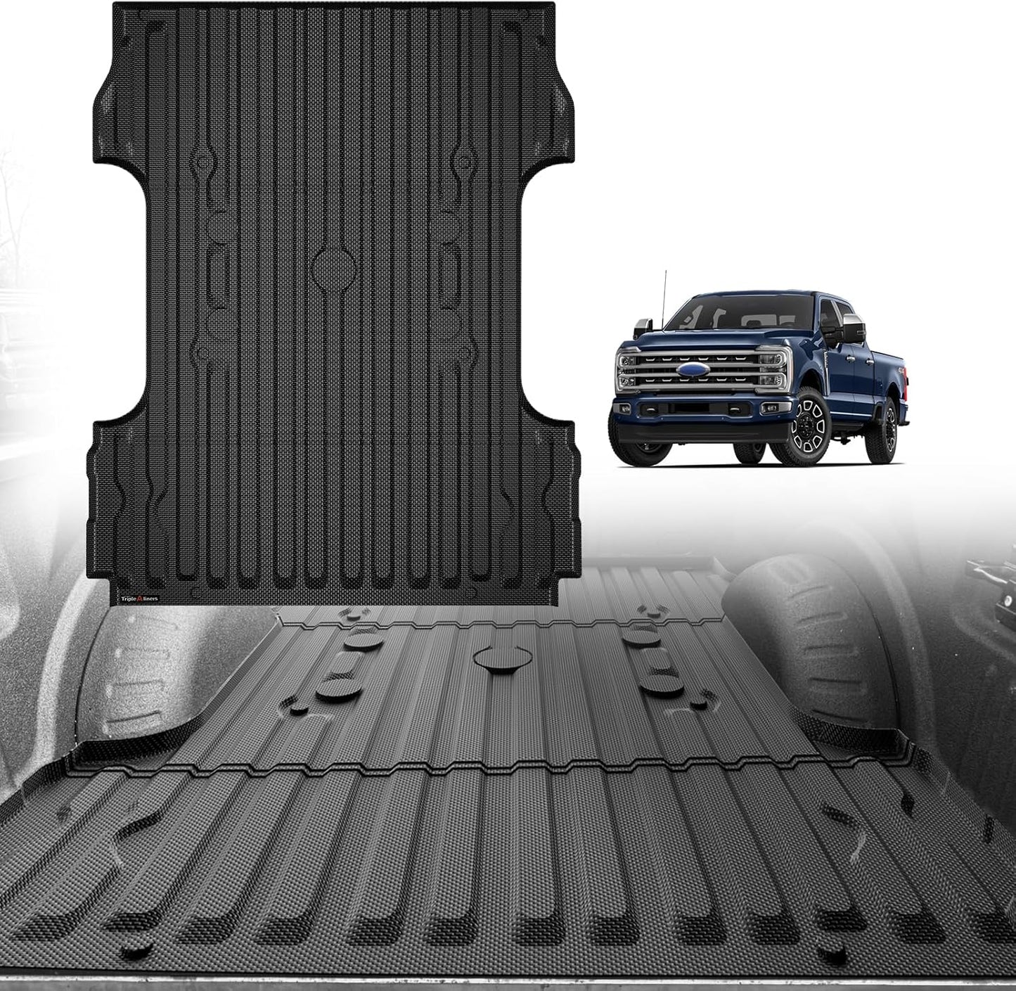 TripleAliners Truck Bed Mat for 2017-2026 Ford Super Duty