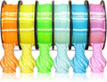 1.75mm Silk Shiny PLA Filament 6 in 1 Bright Colors Bundle Pack