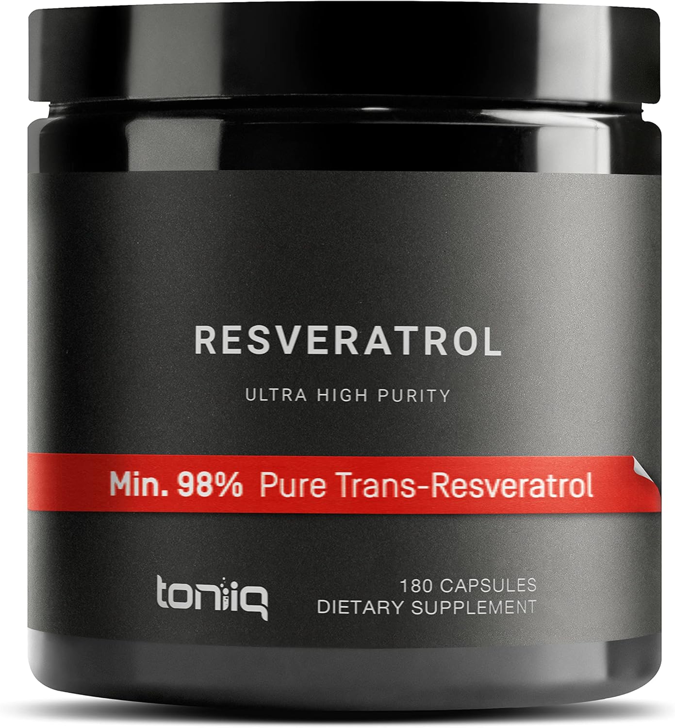 Toniiq Ultra High Purity Resveratrol Capsules for Optimal Health