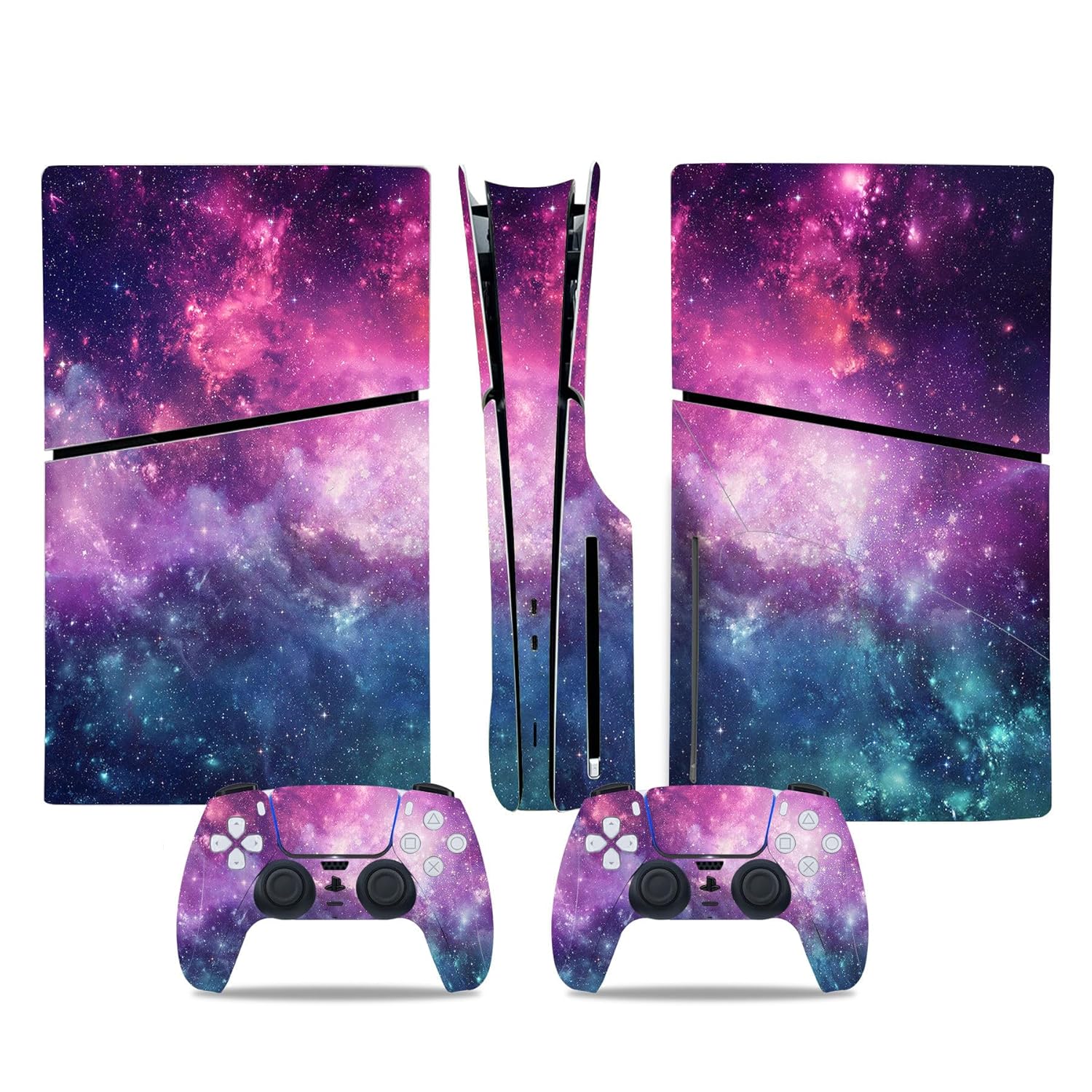 Purple Starry Sky PS5 Slim Decal Set by UUShop