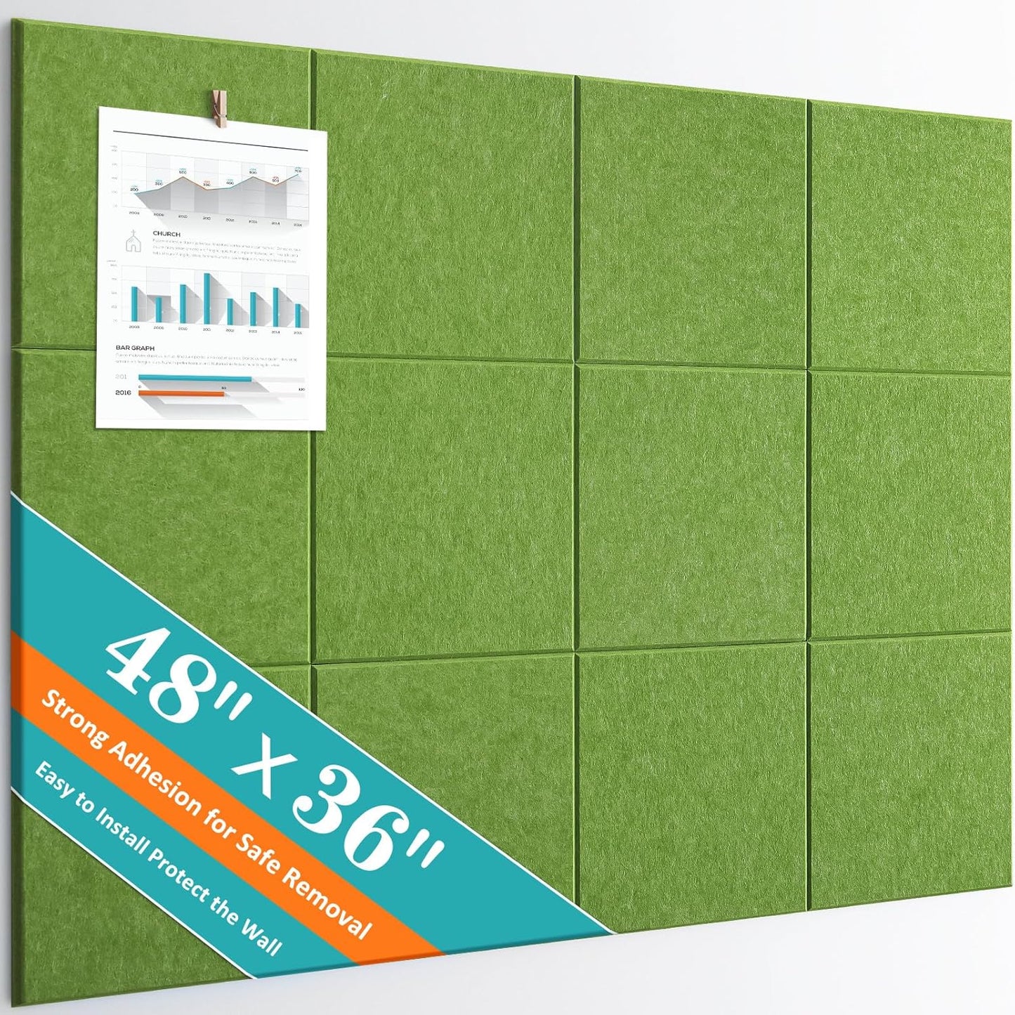 Large Cork Board Set for Home, Office, and School Decor