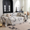 Couch Cover for 3 Cushion Sofa Slipcover 91 x 134 in - Soft Boho Style