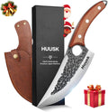 Huusk Viking Kitchen Knife 7.09in Upgraded Japanese Cleaver - Sharp