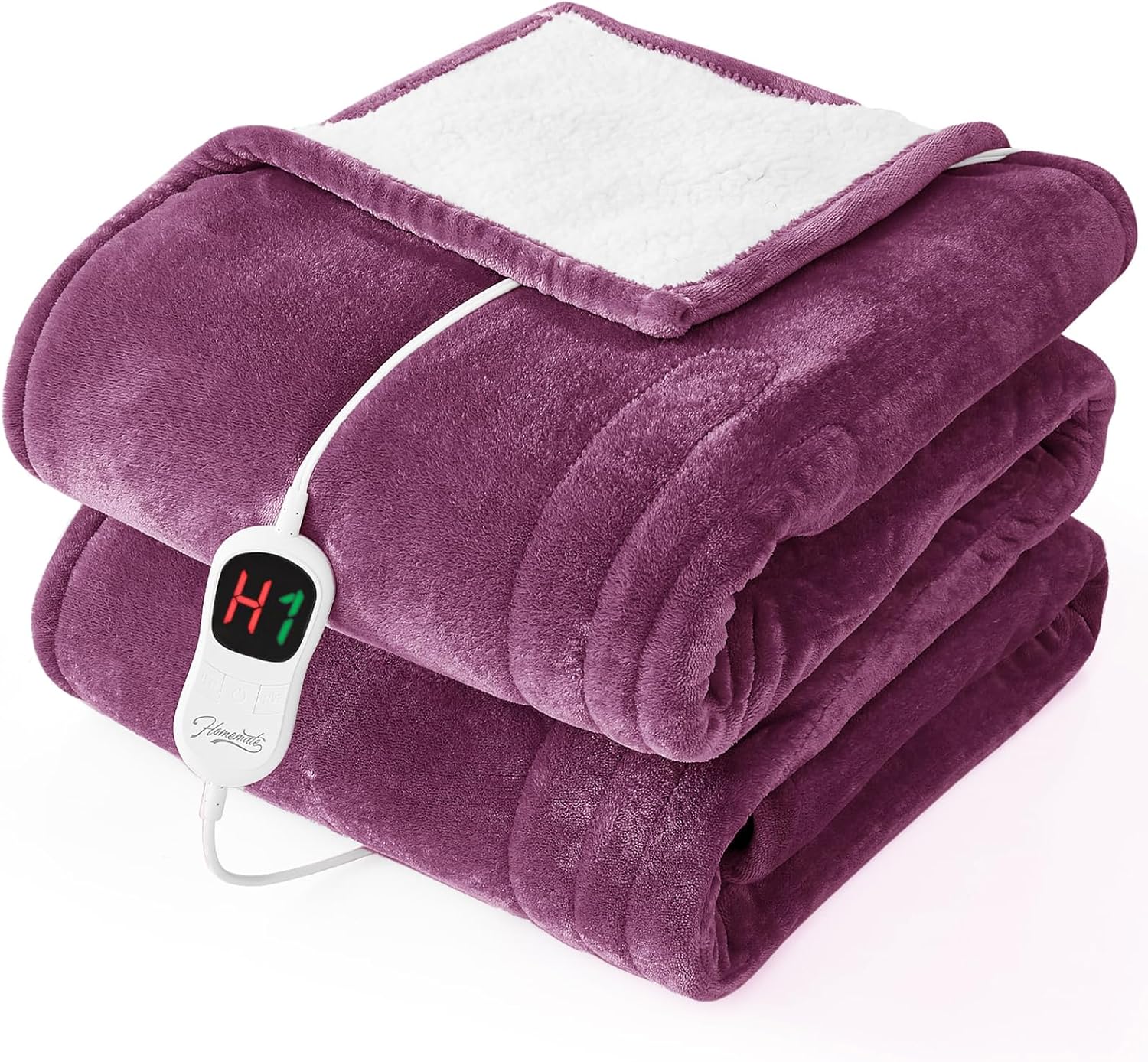 Homemate Electric Heated Blanket Full - Ultra Soft Warm Flannel