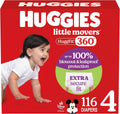 Huggies Little Movers HuggFit 360 Size 4 Diapers - Reliable Leak
