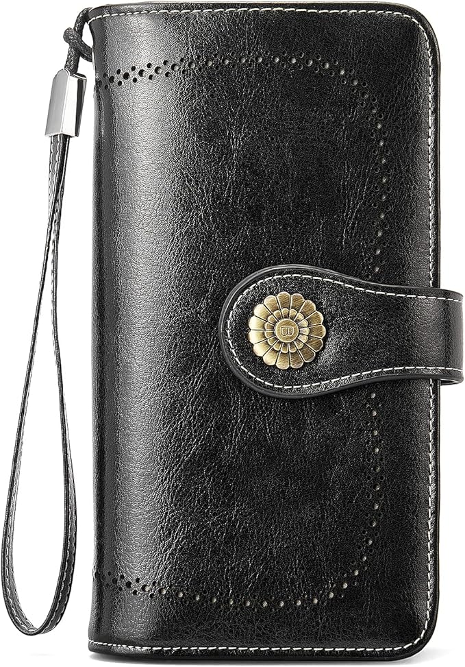 BOSTANTEN Womens Wallet Genuine Leather Large Capacity Clutch