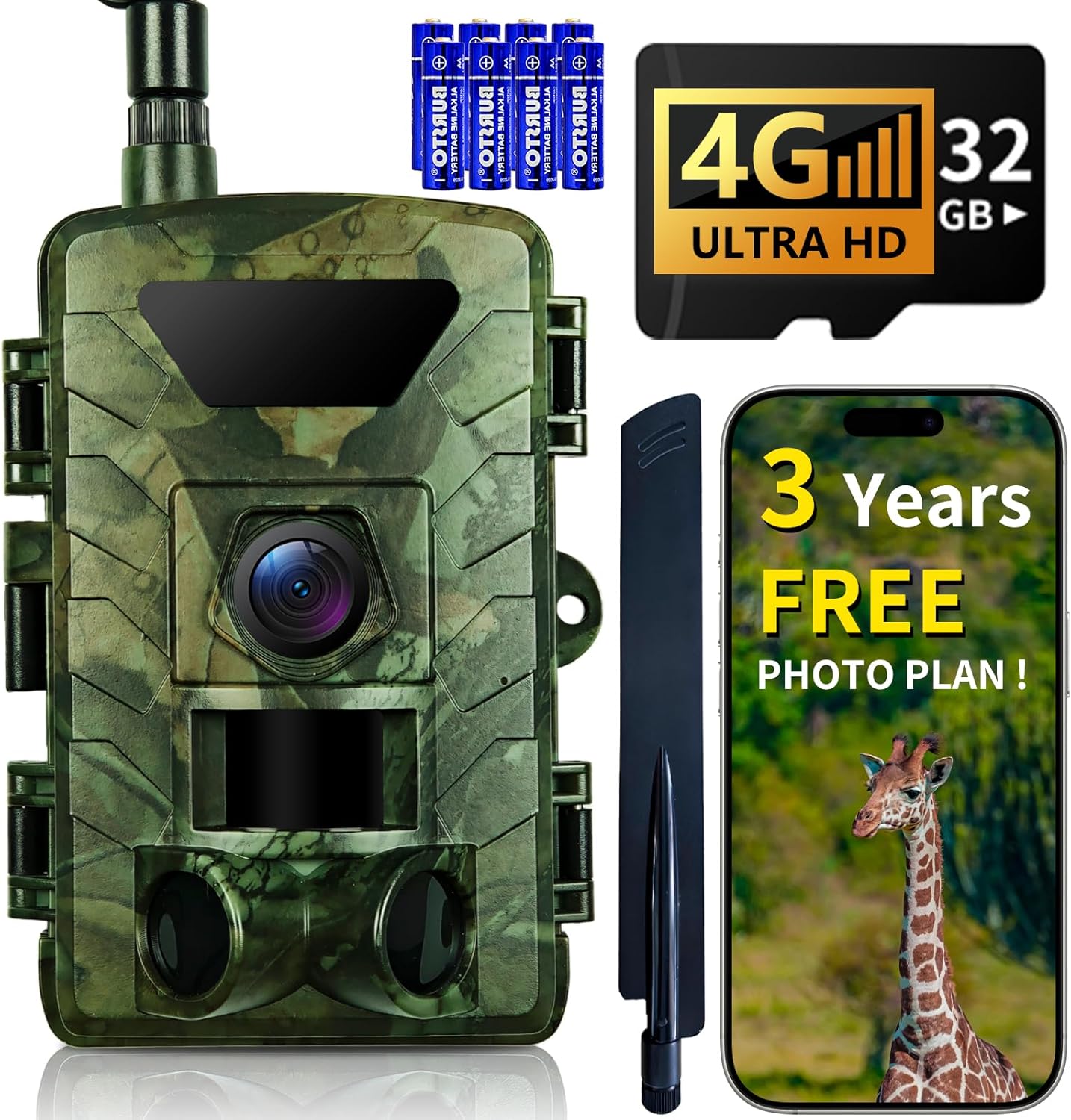 Cellular Trail Camera with 4G LTE and Night Vision Features
