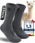 Alpaca Wool Crew Socks Men and Women - Thick Thermal Winter Comfort
