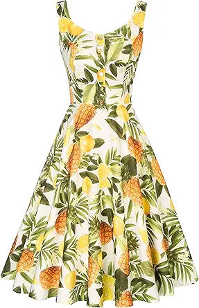 Belle Poque Women's 1950s Retro Vintage A-Line Dress