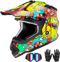 Youth Dirt Bike Helmet VS-905 with Goggles and Gloves - DOT Safe