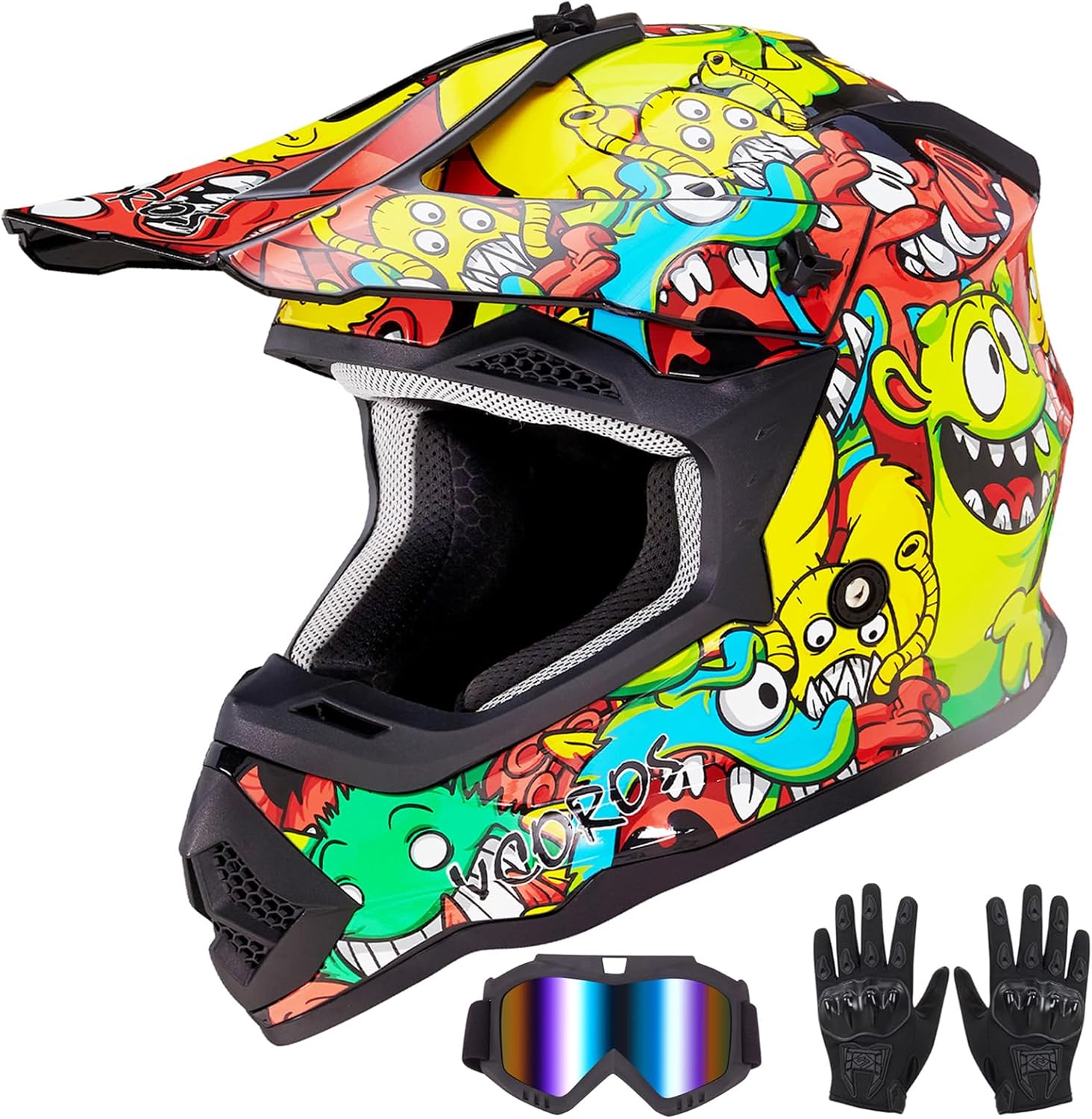VCOROS Youth Kids Dirt Bike Helmets for Safe Offroad Riding
