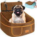 Dog Car Seat for Small Medium Dogs - Booster Seat with Storage