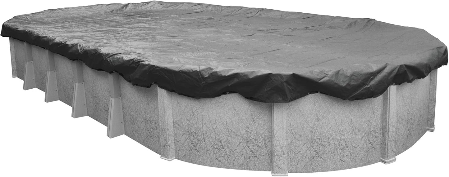Robelle Ultimate Charcoal Winter Pool Cover for 18 x 33 ft Pools