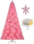 Pink 4ft Christmas Tree with 100 LED String Lights - Cute Indoor Decor