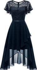 Wedtrend Women's Formal Ruffle Flutter Sleeve Dress - Flattering Fit