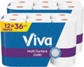 Viva Multi-Surface Cloth Paper Towels, 12 Triple Rolls - Strong