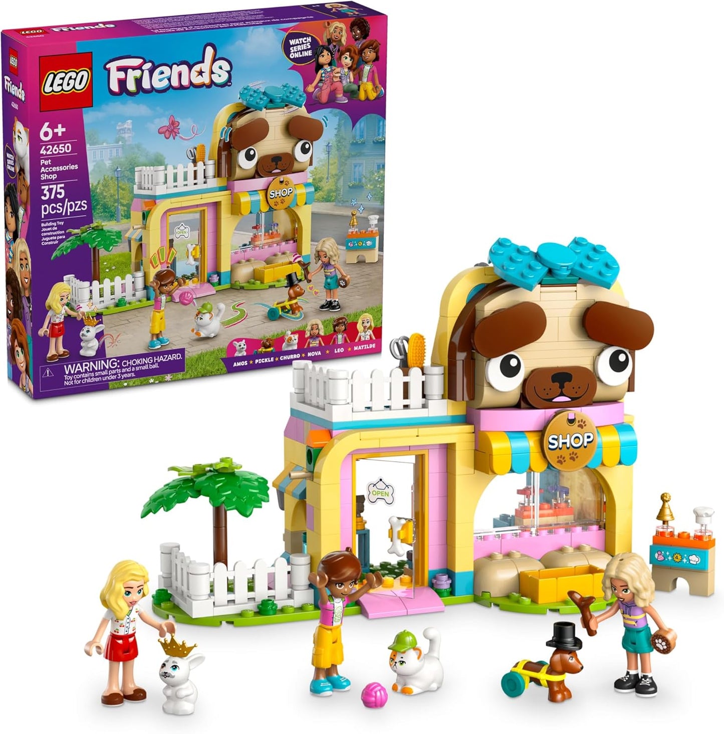 LEGO Friends Pet Accessories Shop Playset for Kids Ages 6