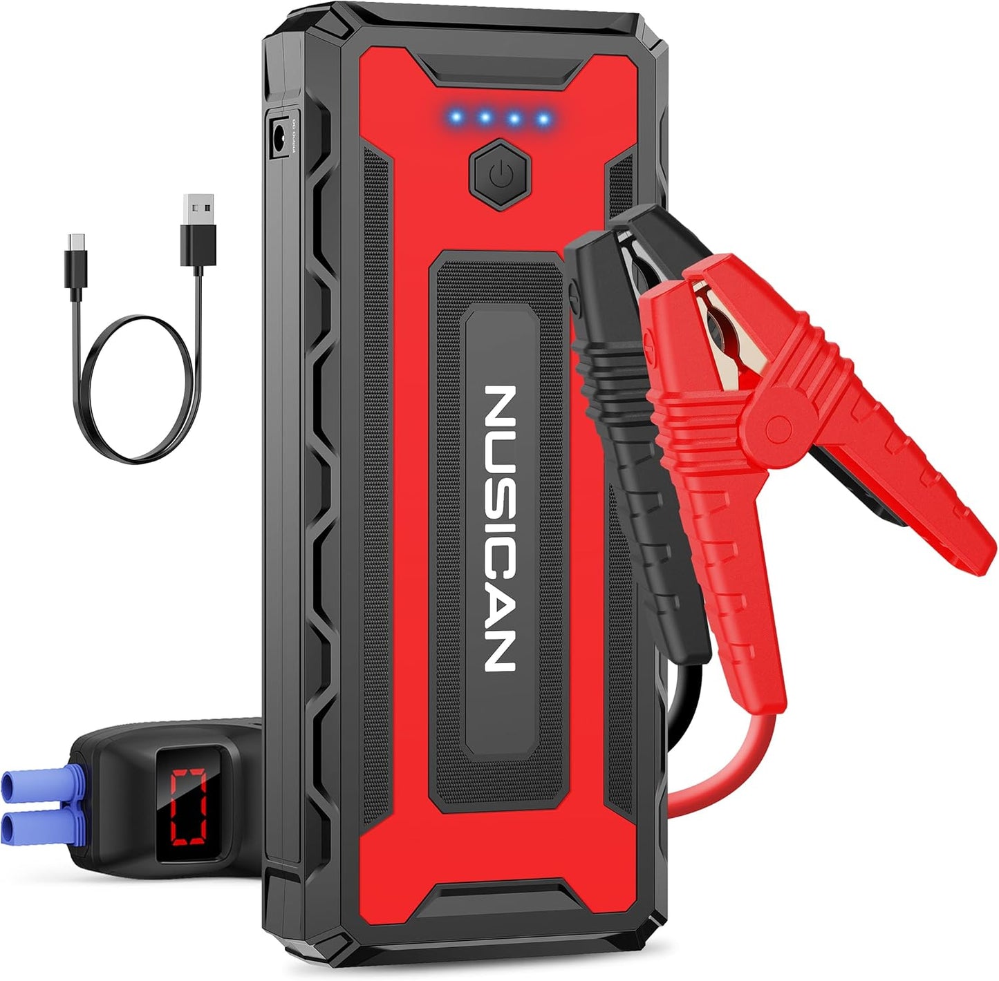 Powerful Car Jump Starter with 2600A Peak Current for All Vehicles