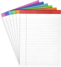 PAPERAGE Lined Legal Pads 6 Pack (Rainbow) - Colorful Note Pads