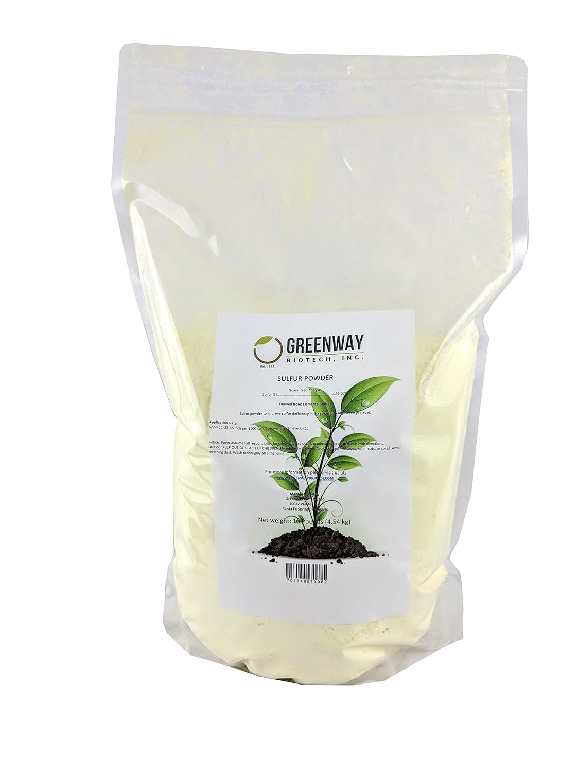 Organic Sulfur Powder Fertilizer for Plants - Essential Nutrients