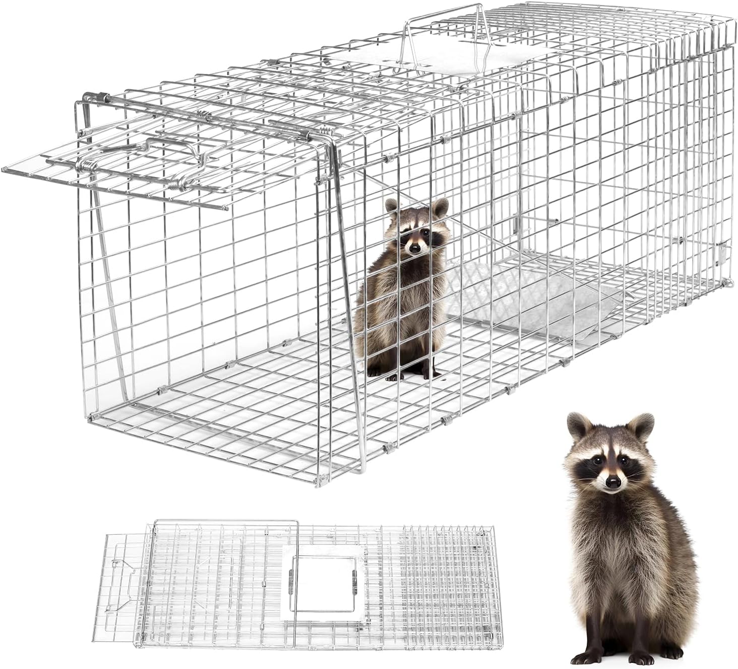 Humane Animal Trap 32in x 10in x 12in for Small Animals