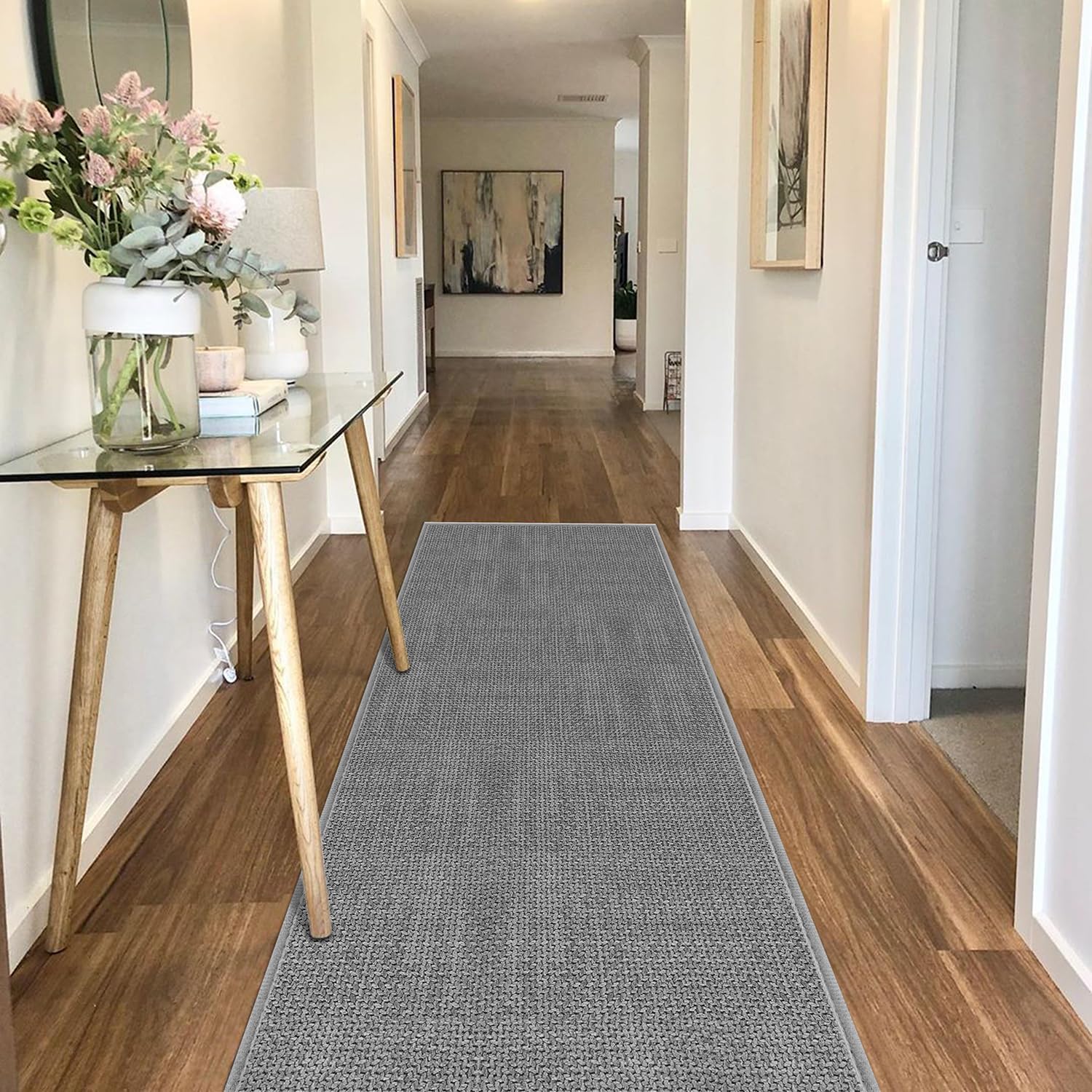 GOYLSER 7ft Kitchen Rugs Non Slip for Entryway and Bathroom