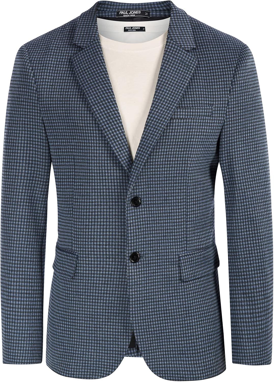 Lightweight Casual Herringbone Blazer Jacket for Men