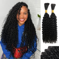 100 Percent Human Braiding Hair For Boho Braids - Curly Natural Look