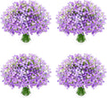 48Pcs Babys Breath Artificial Flowers Purple - Real Touch Faux