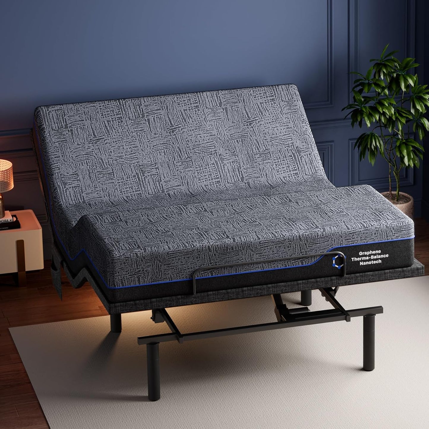Marsail NS1 Massage Adjustable Base with Cooling Gel Mattress