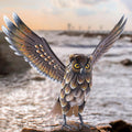 Vivid Garden Owl Sculptures for Outdoor Decorations and Art