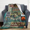 Fishing Gifts Throw Blanket for Men and Kids - Soft 60in x 50in