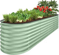 8x2x2 ft Metal Raised Garden Bed - Sage Green Deep Root Planter