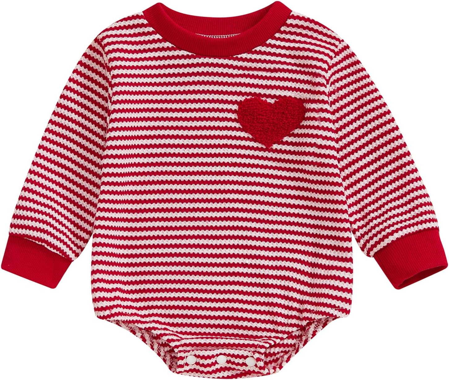 VISGOGO Baby Romper: Cozy St.Patrick's Waffle Onesie