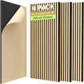 TONOR 4-Pack Acoustic Wood Veneer Wall Panels - Dual-Layer Sound