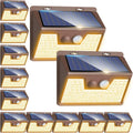 Peasur Solar Lights Outdoor Motion Sensor 12Pack - Bright, Waterproof