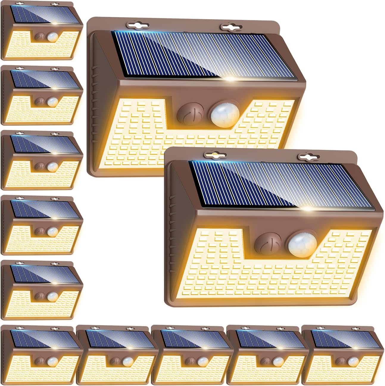 Peasur Solar Lights Outdoor Motion Sensor for Security and Safety