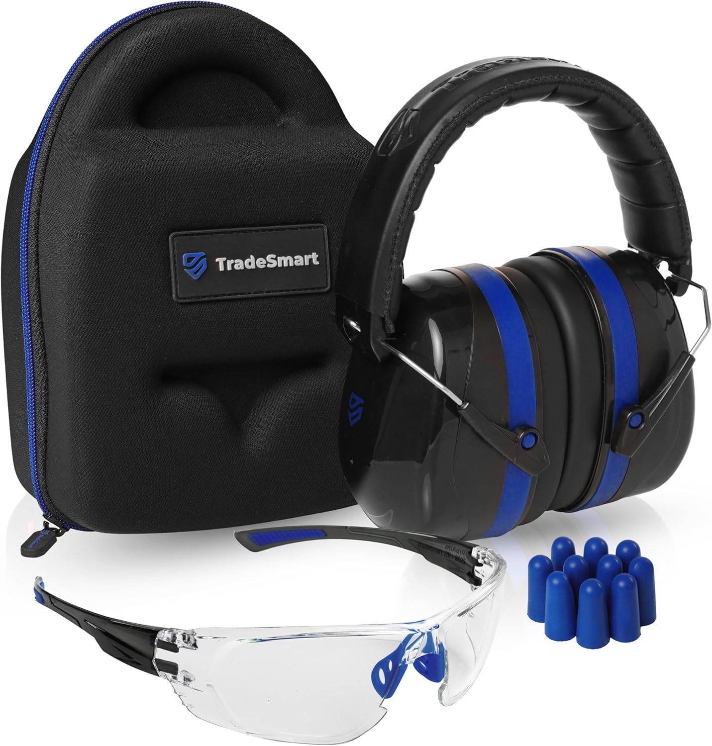 TradeSmart All-in-One Shooting Ear Protection with Glasses & Case