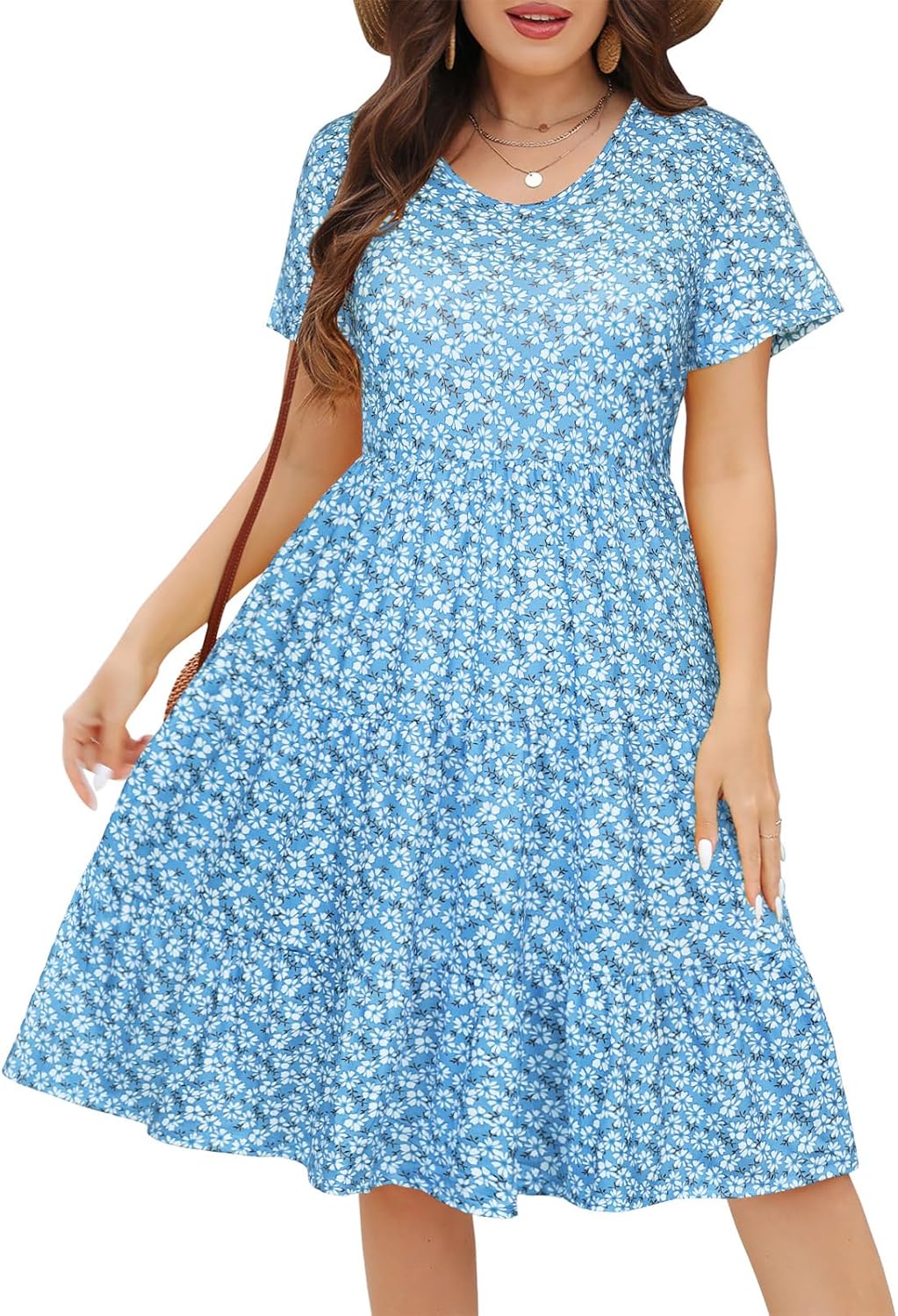 Plus Size Casual Summer Tiered Dresses for Women - Stylish Fit