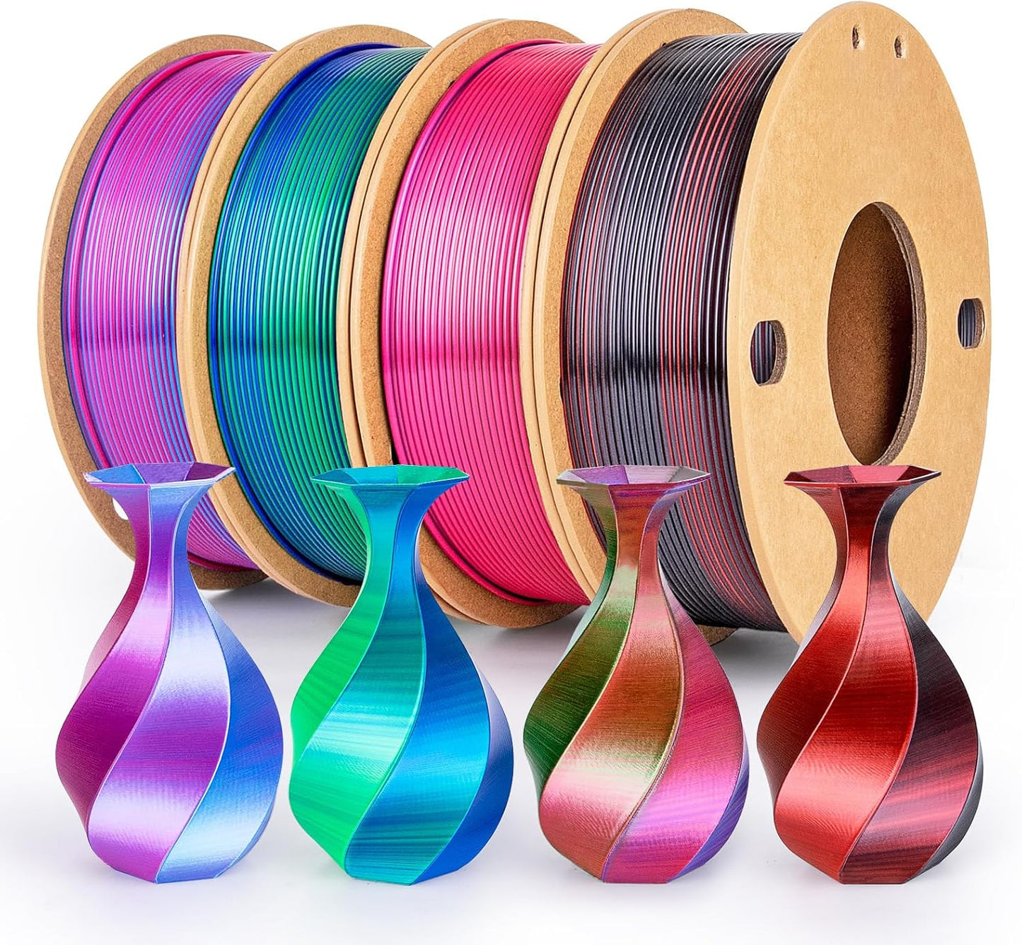 3D Printer Filament Bundle Silk PLA 1.75mm for FDM Printers