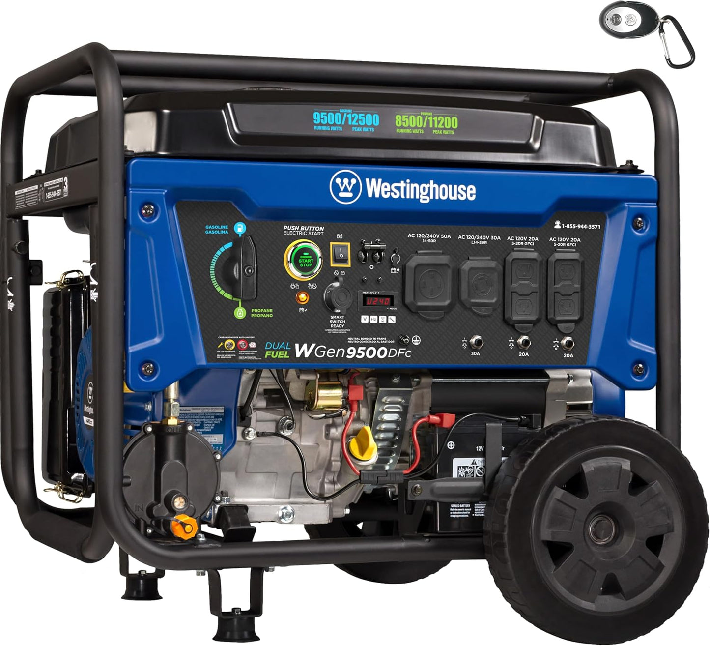 Westinghouse 12500 Peak Watt Dual Fuel Generator for Home Use