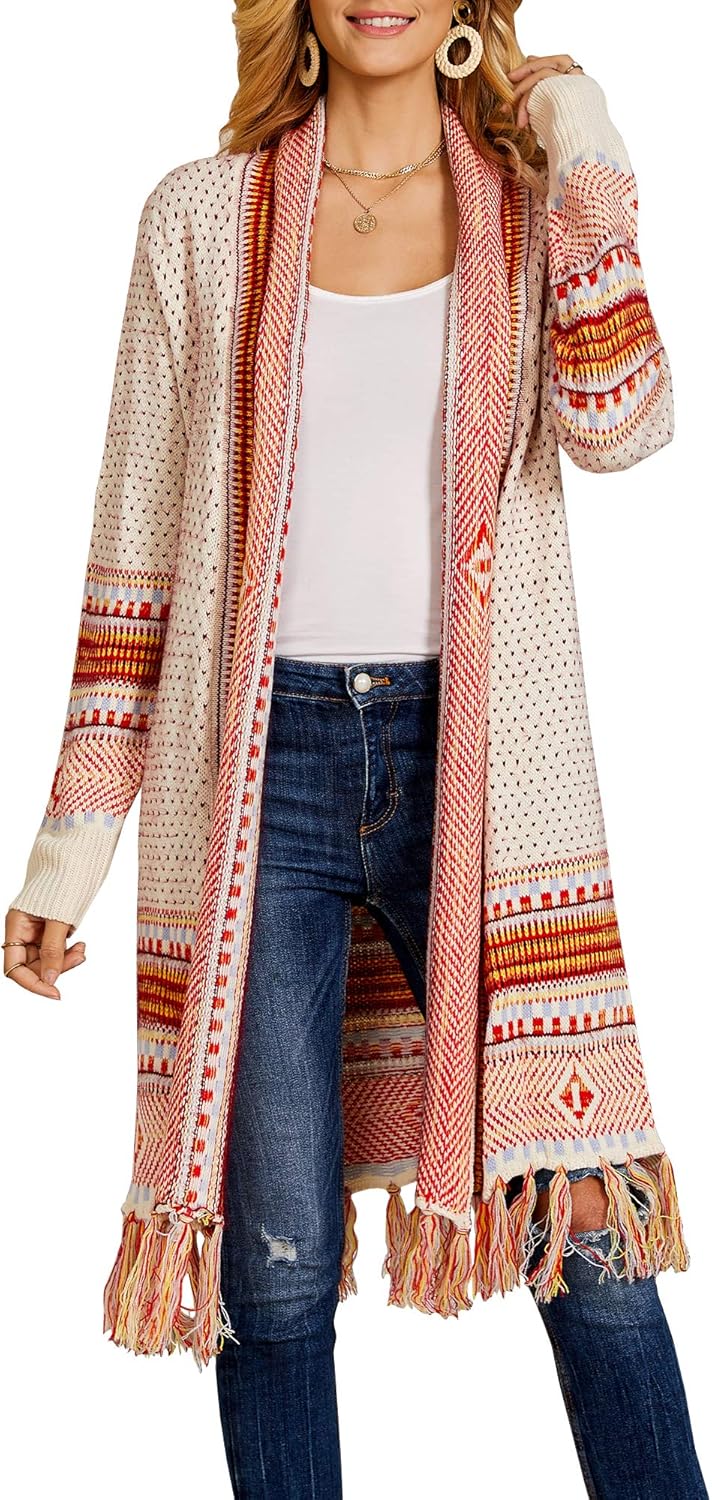 FERBIA Women Boho Cardigan Sweater for Stylish Fall Looks