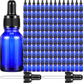15ml Blue Glass Dropper Bottles 200 Pack - Travel Tincture Vials