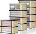 HomeHacks Storage 10-Pack Clothes Organizer Storage Bags - Foldable