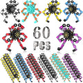 60PC Transformable Fidget Spinner for Kids - Deformable DIY Robot Toy