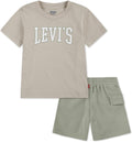 Boys' Graphic T-shirt and Shorts 2-piece Outfit Set - Coordinated