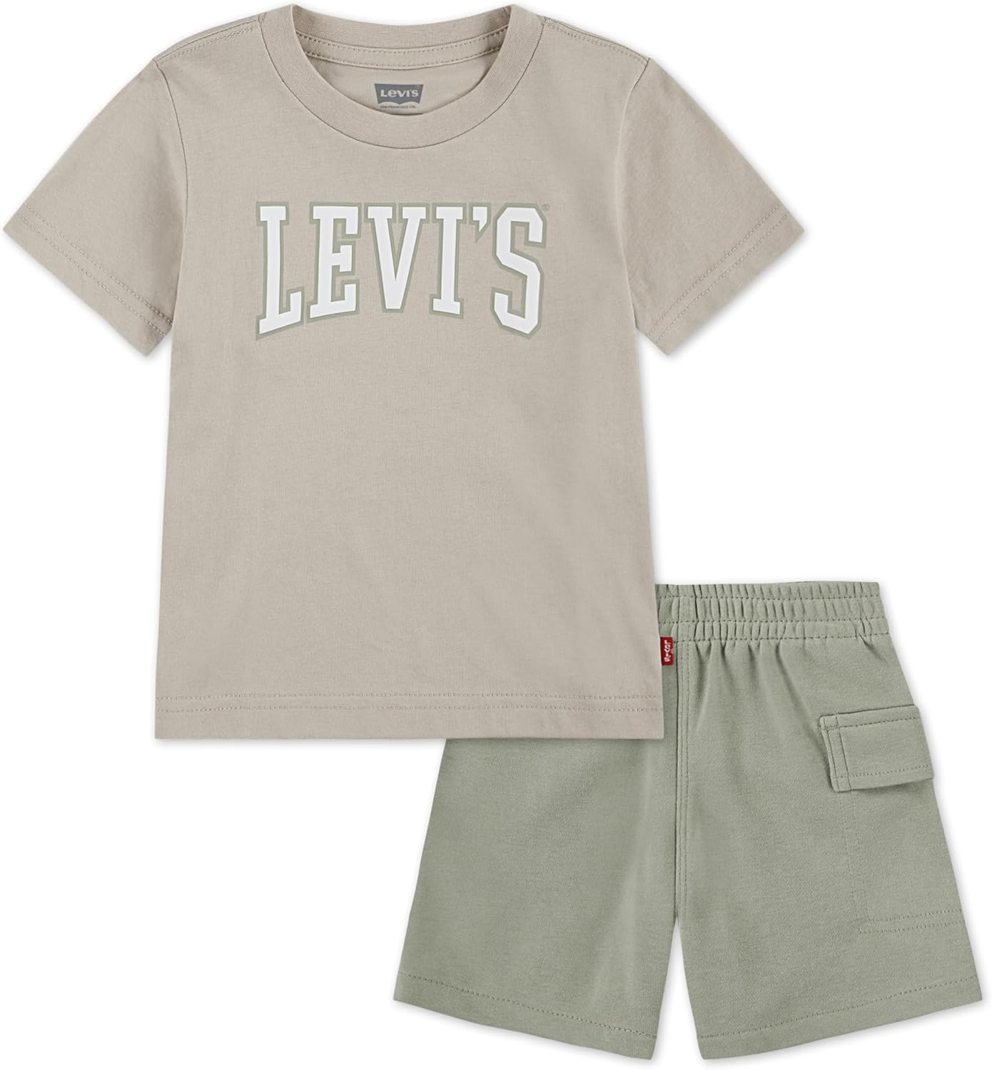 Levi's Boys' Graphic T-shirt and Shorts 2-piece Outfit Set
